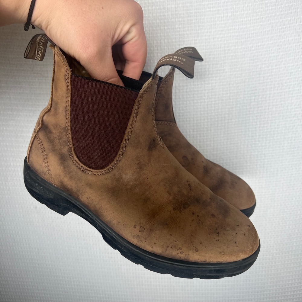 Blundstone 585 Rustic Brown Leather Chelsea Boots AU 4 US Women 7